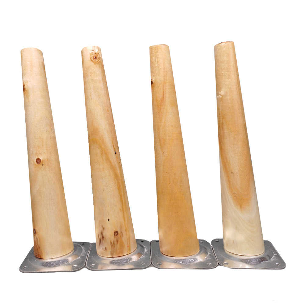 پایه میز چوبی مخروطی 15 سانتی متری کد D1-15 – دیوان دکور — تصویر ۲