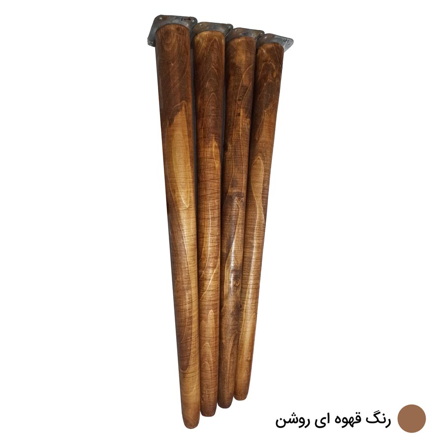 پایه میز چوبی مخروطی 60 سانتی متری کد D1-60 – دیوان دکور — تصویر ۵