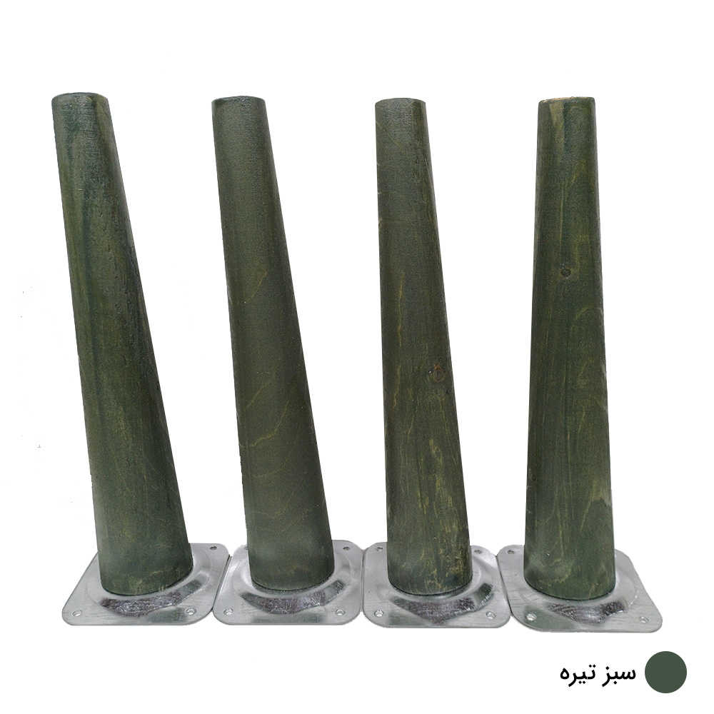 پایه میز چوبی مخروطی 20 سانتی متری کد D1-20 – دیوان دکور — تصویر ۵