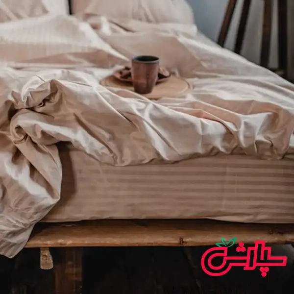 روتختی ساده هتلی کرم کاوری – تمام پنبه — تصویر ۴