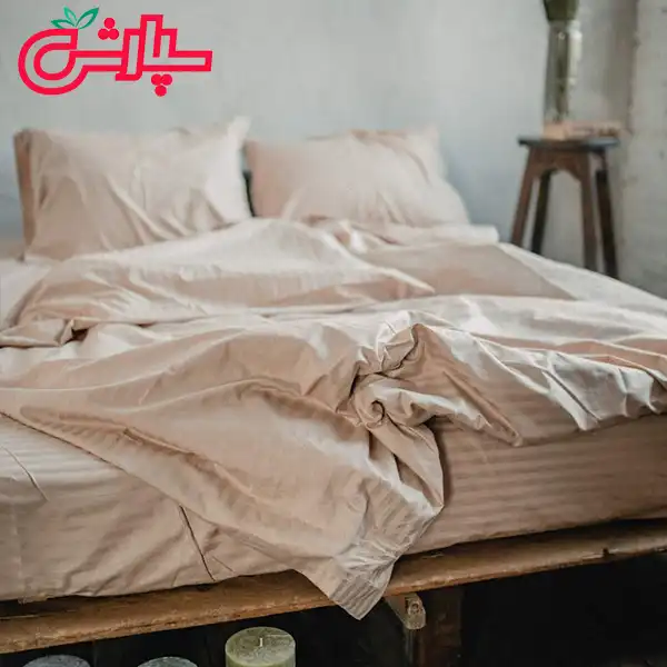 روتختی ساده هتلی کرم کاوری – تمام پنبه — تصویر ۳