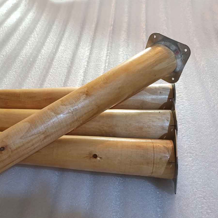 پایه میز چوبی مخروطی 70 سانتی کد D1-70 – دیوان دکور — تصویر ۵