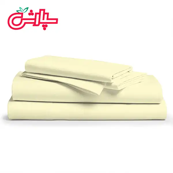 سرویس ملحفه ساده زرد لیمویی – کتان — تصویر ۷