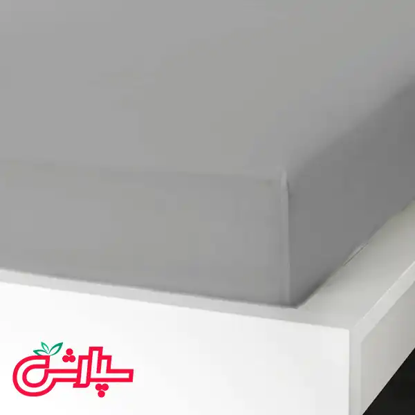 سرویس ملحفه ساده طوسی تیره – کتان — تصویر ۵