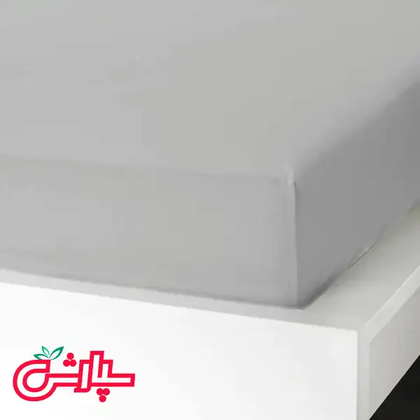 سرویس ملحفه ساده طوسی روشن – کتان — تصویر ۵