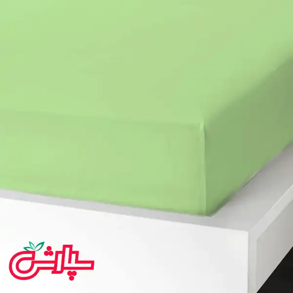 سرویس ملحفه ساده سبز – کتان — تصویر ۶