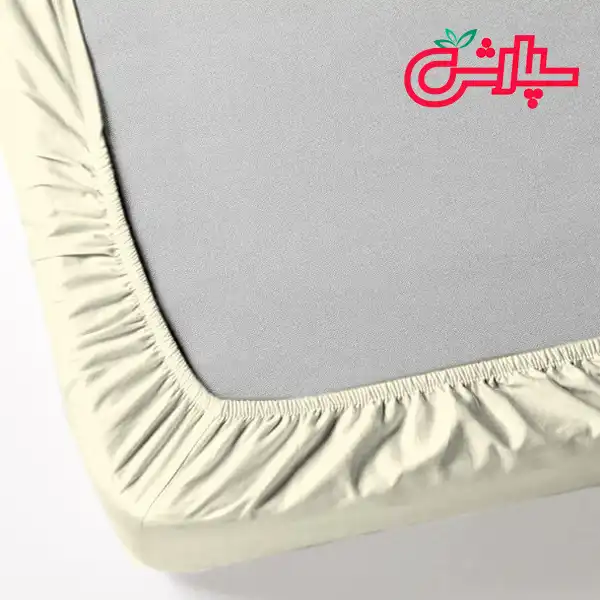 سرویس ملحفه ساده کرم نباتی – کتان — تصویر ۶