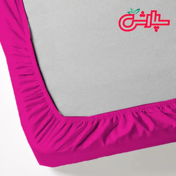 سرویس ملحفه ساده سرخابی – کتان