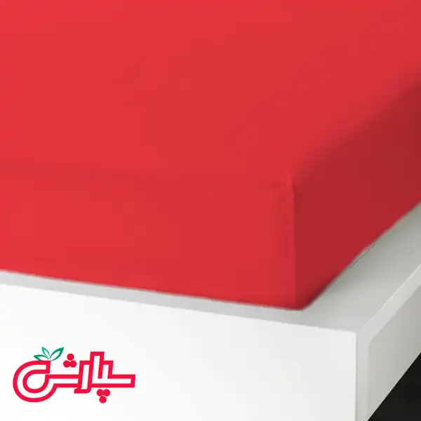 سرویس ملحفه ساده قرمز – کتان — تصویر ۶