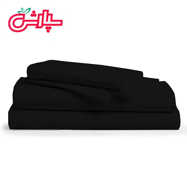 سرویس ملحفه ساده مشکی – کتان — تصویر ۵