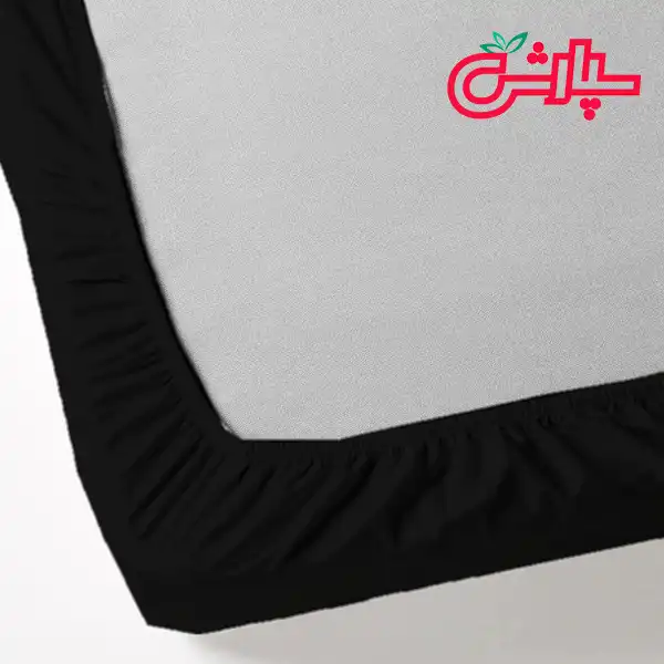 سرویس ملحفه ساده مشکی – کتان — تصویر ۶