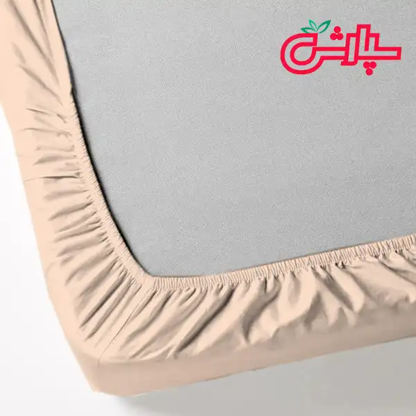 سرویس ملحفه ساده گلبهی – کتان — تصویر ۴