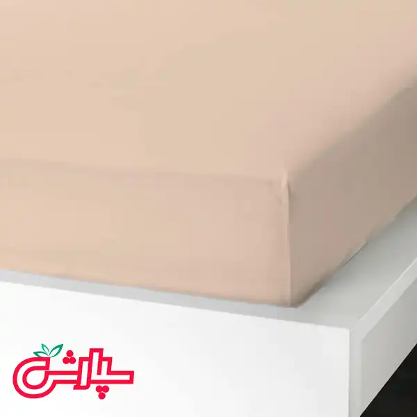 سرویس ملحفه ساده گلبهی – کتان — تصویر ۵