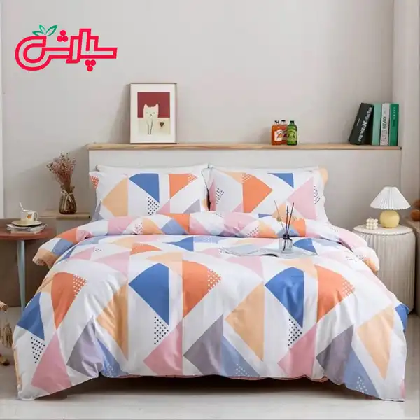 لحاف روتختی اسپرت نارنجی آبی – کتان (336)
