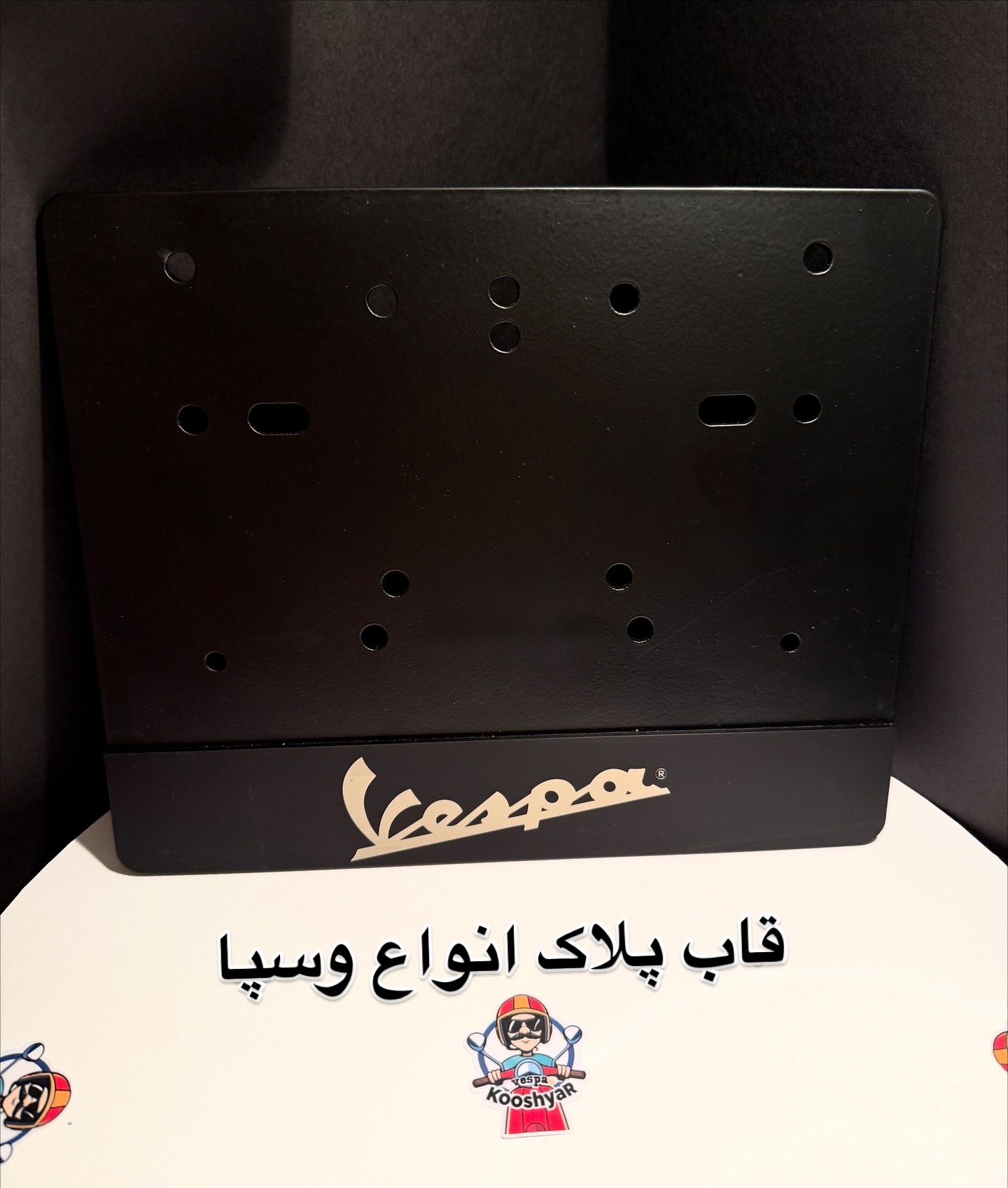 قاب پلاک فلزی وسپا — تصویر ۲