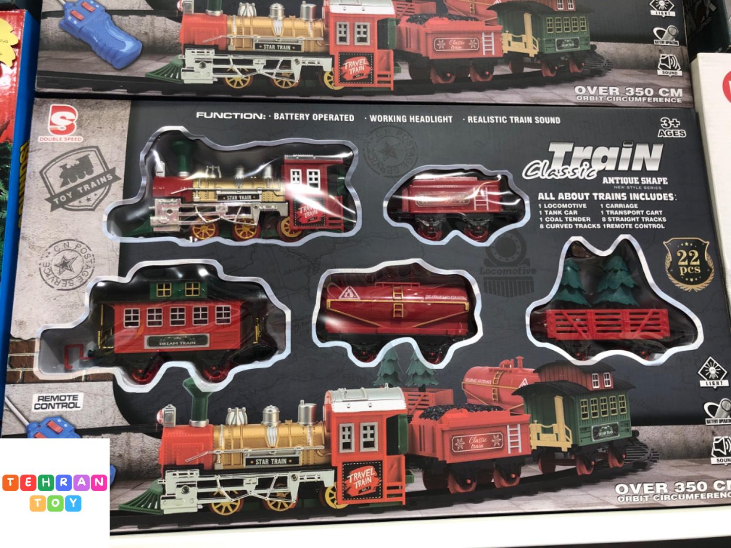 قطار کلاسیک ۲۲ تکه چراغ دار classic train