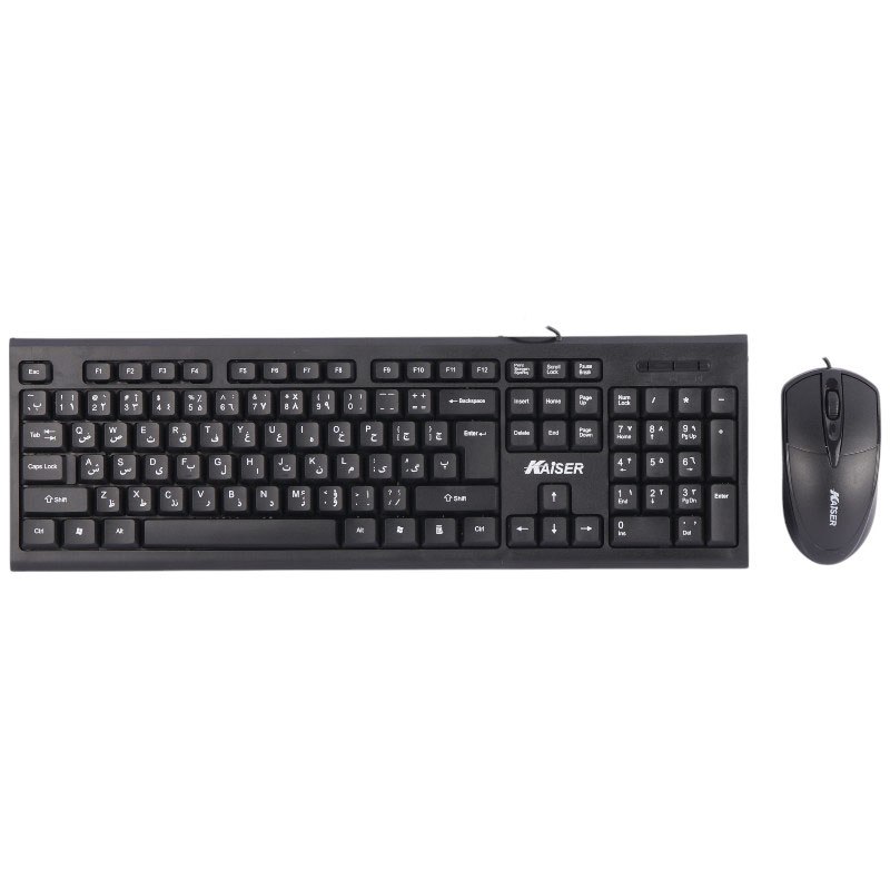 کیبورد و موس سیم دار کایزر (KAISER) مدل KM-493