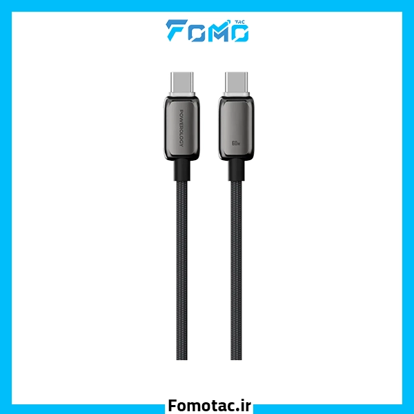کابل شارژ دوسر تایپسی پاورولوژی(Powerology) مدل Zinco Series – یک متر