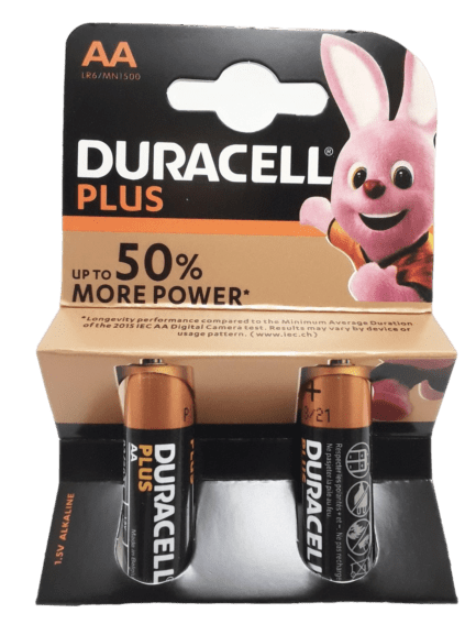 باتری دوراسل قلمی آلکالاین کارتی 2 تایی | AA Duracell plus