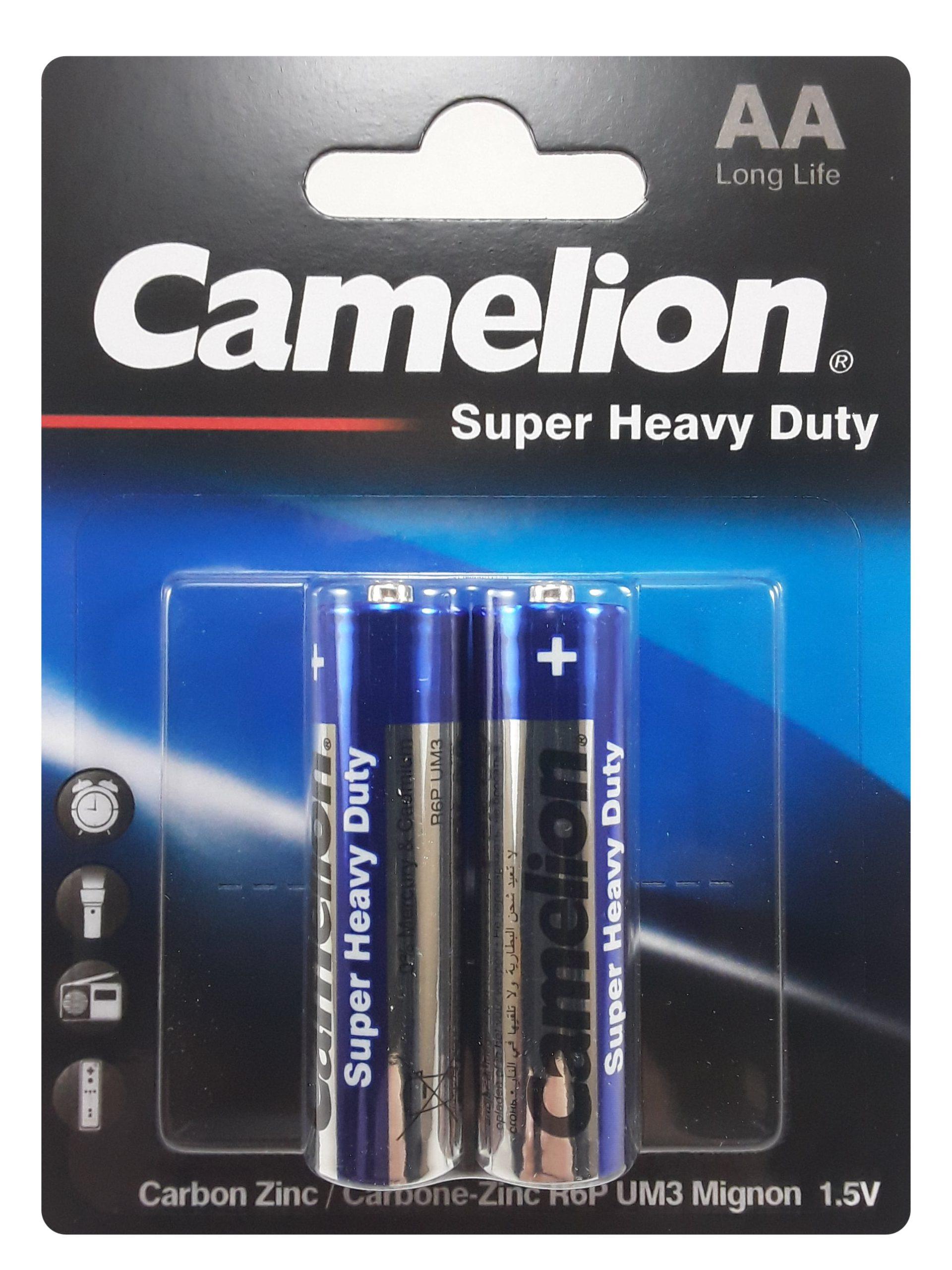 باتری قلمی super heavy duty کملیون | بسته 2 تایی | Camelion