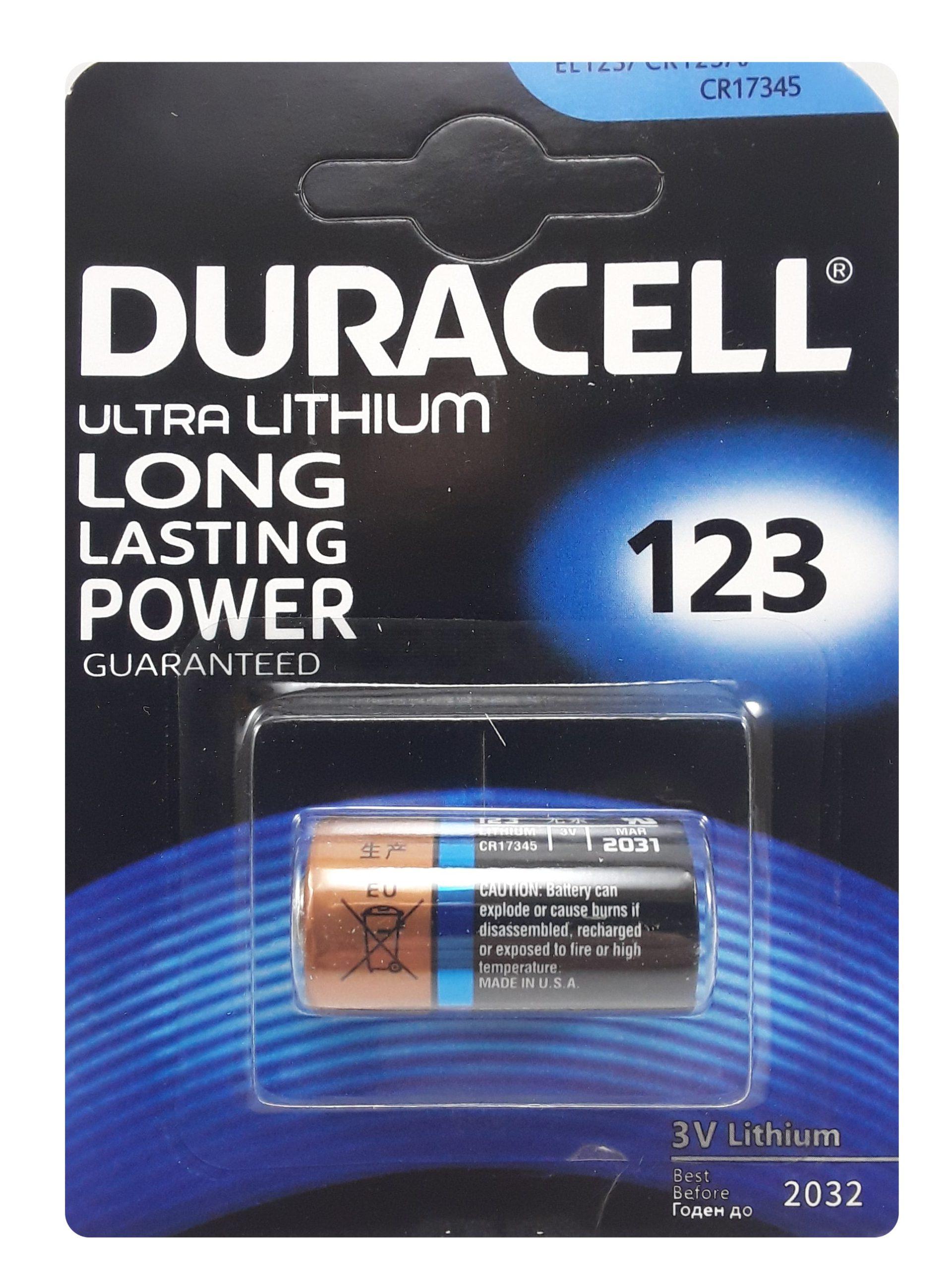 باتری اولترا لیتیوم CR123 دوراسل 3 ولت | DURACELL — تصویر ۲