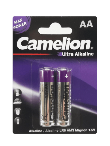 باتری قلمی الترا آلکالاین کملیون 2 تایی | AA Camelion