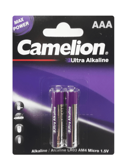 باتری نیم قلمی اولترا آلکالاین کملیون | AAA Camelion