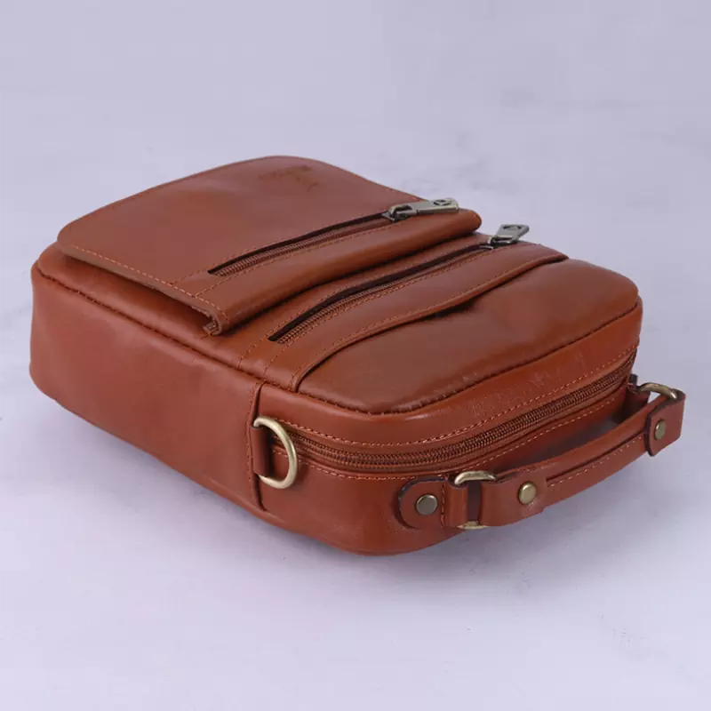 کیف دوشی چرم چرمسال کد 812 — تصویر ۳