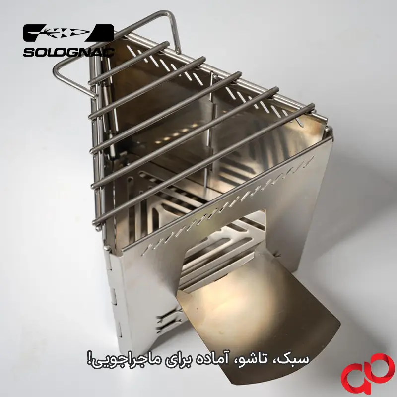 اجاق هیزمی تاشو کمپینگ سولوگناک Bushcraft — تصویر ۷