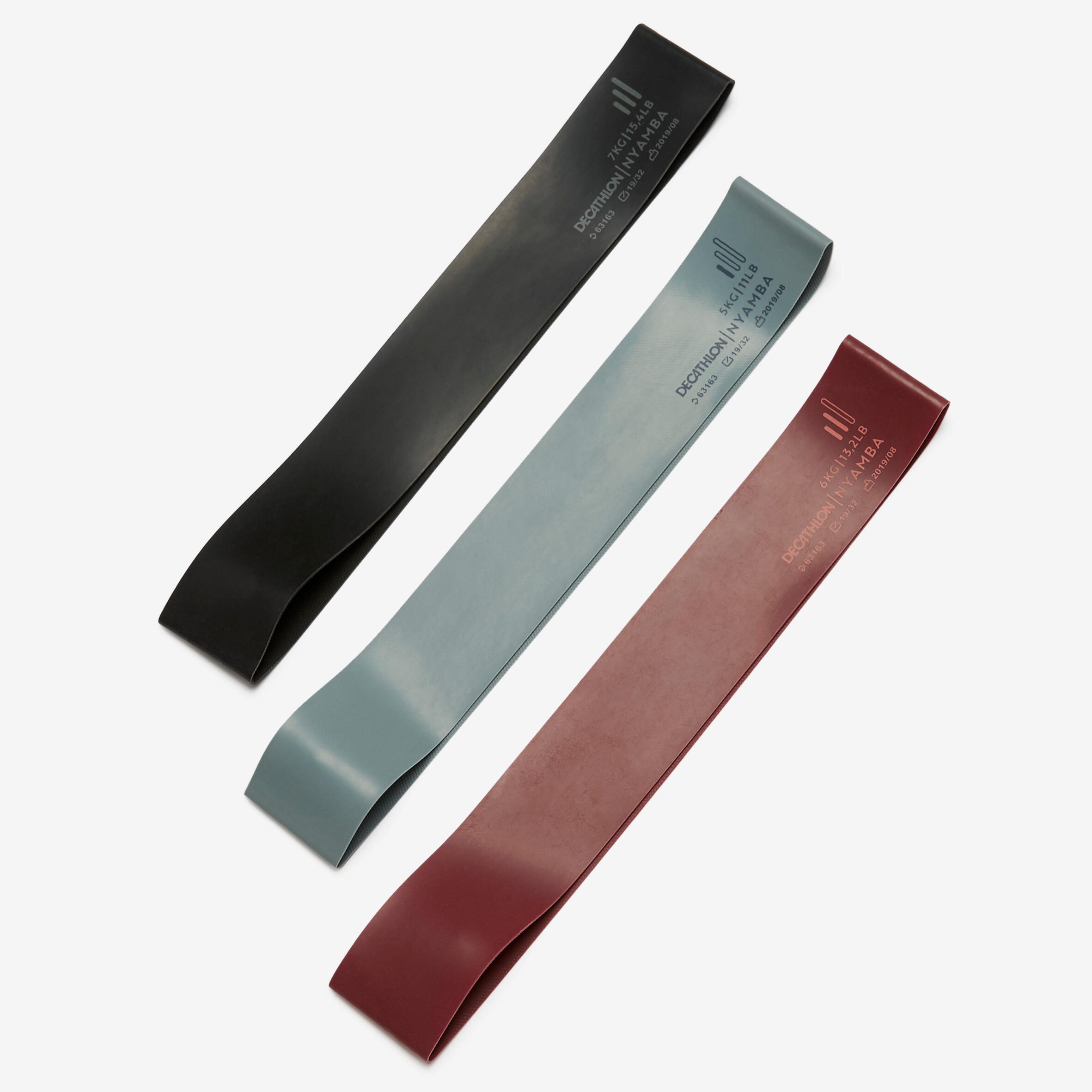 کش ورزشی پیلاتس دکتلون (مینی لوپ) مدل Mini Pilates Band X3