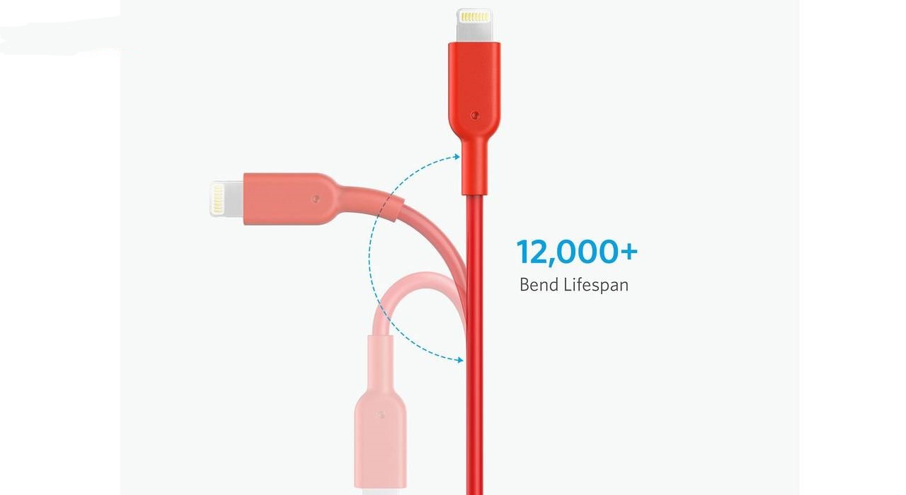 کابل تبدیل USB به لایتنینگ انکر مدل A8433 طول 1.8 متر — تصویر ۸