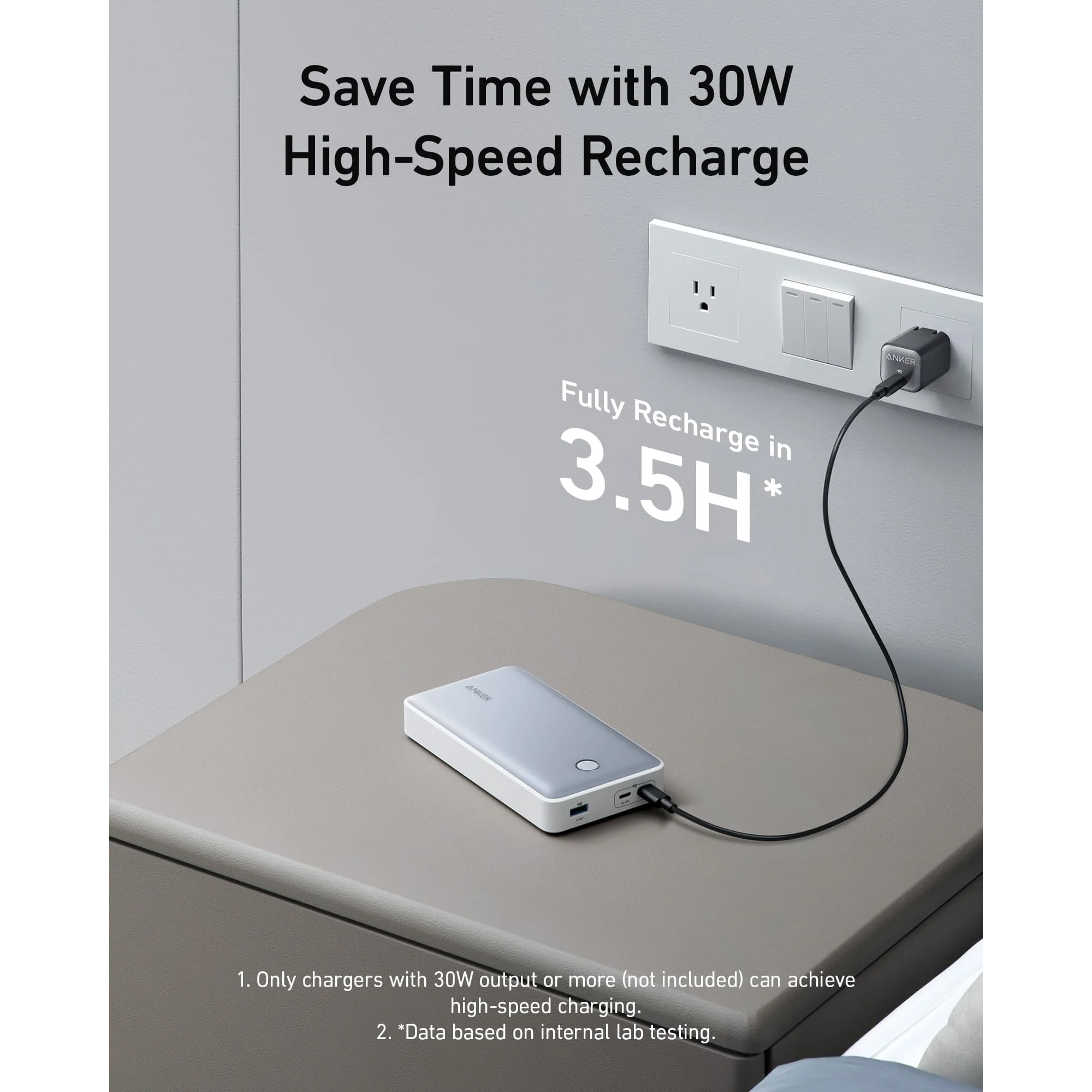 پاوربانک انکر مدل PowerCore 537 توان 65W ظرفیت 24000 میلی آمپر ساعت — تصویر ۶