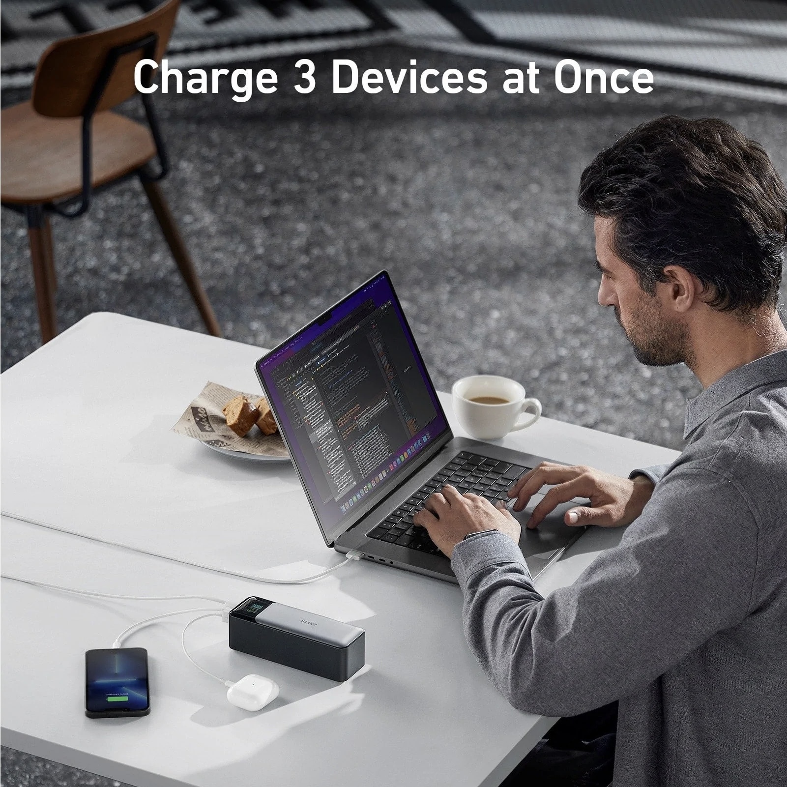 پاوربانک انکر مدل A1289 140W ظرفیت 24000 میلی آمپر ساعت — تصویر ۶