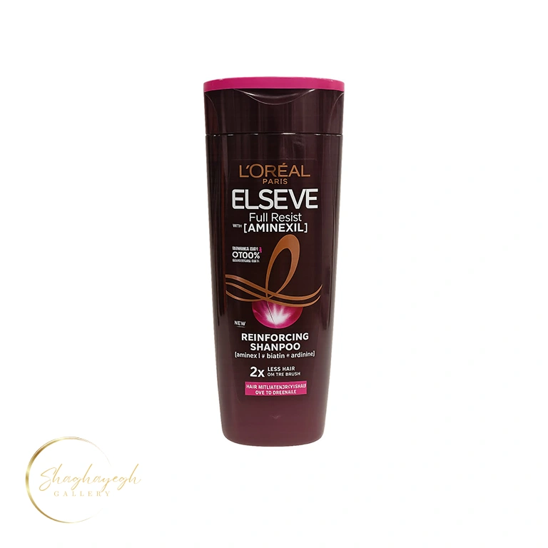 شامپو تقویتکننده موهای ضعیف و شکننده لورآل السیو فول رزست ۴۰۰ میل L’Oréal Paris Elseve Full Resist Reinforcing Shampoo