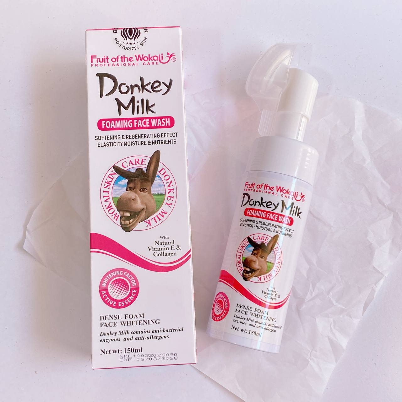 فوم شوینده صورت شیر الاغ براش دار EVER ROSA Donkey Milk — تصویر ۲