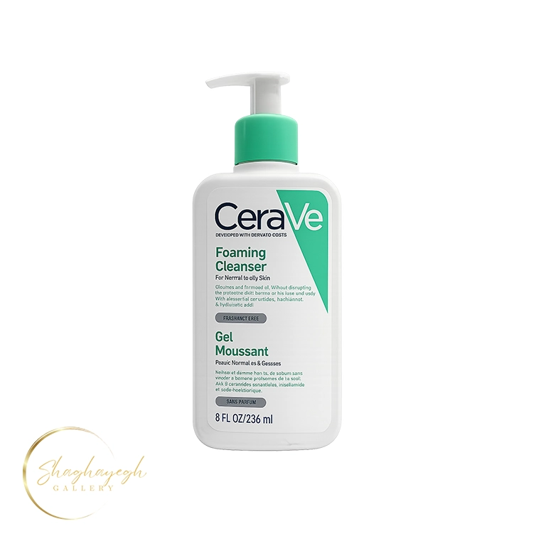 ژل شستشوی صورت سراوی پوست نرمال تا چرب 236 میل CeraVe Foaming Cleanser Gel Normal to Oily Skin — تصویر ۲