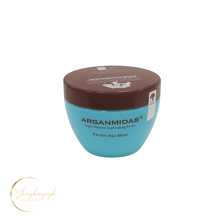 ماسک مو کراتینه تقویت‌کننده و ترمیم‌کننده آرگان میداس 300 میل Arganmidas Keratin Hair Mask