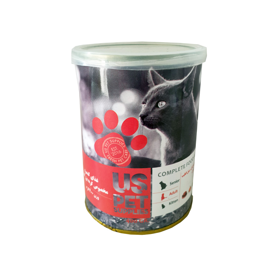 کنسرو گربه، حاوی مرغ، کدو تنبل و سنبل الطیب، 430 گرمی، یو اس پت — تصویر ۲