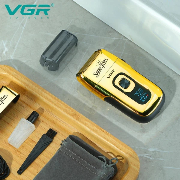 ماشین اصلاح شیور دو کاره وی جی آر VGR مدل V-332 | خط زن و صفر زن شارژی — تصویر ۸