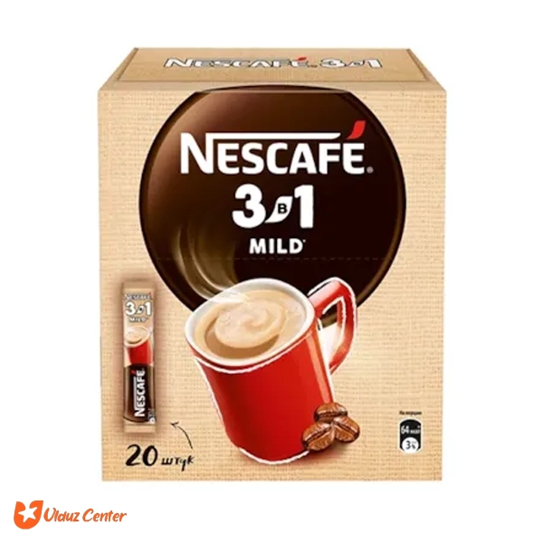 قهوه فوری نسکافه 3 در 1 مدل Mild بسته 20 عددی