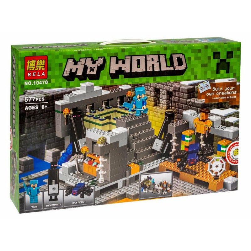 لگو ماینکرافت مدل MY WORLD برند BELA کد 10470