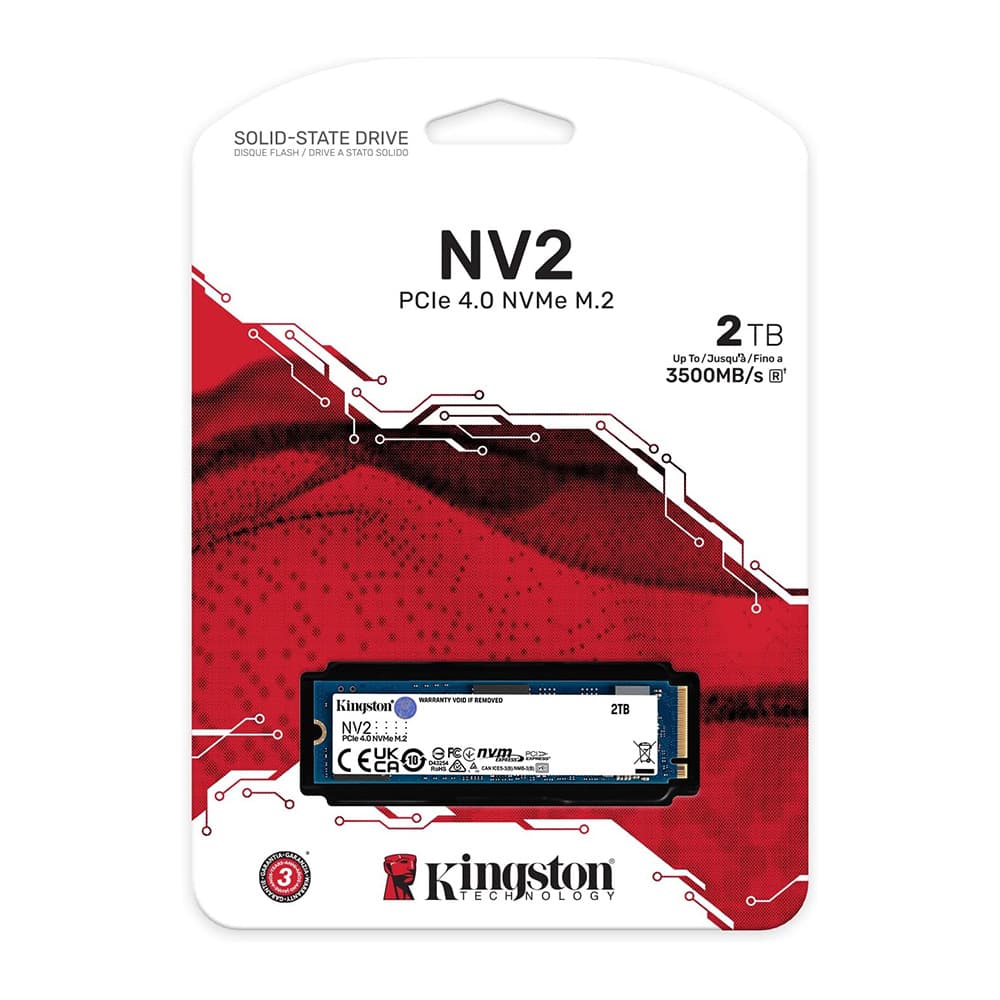 اس اس دی کینگستون مدل NV2 M.2 NVMe Gen4 ظرفیت 2 ترابایت — تصویر ۴