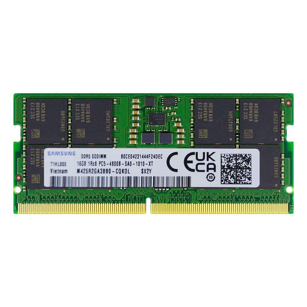 رم لپ تاپ سامسونگ 16 گیگابایت DDR5 با فرکانس 4800 مگاهرتز
