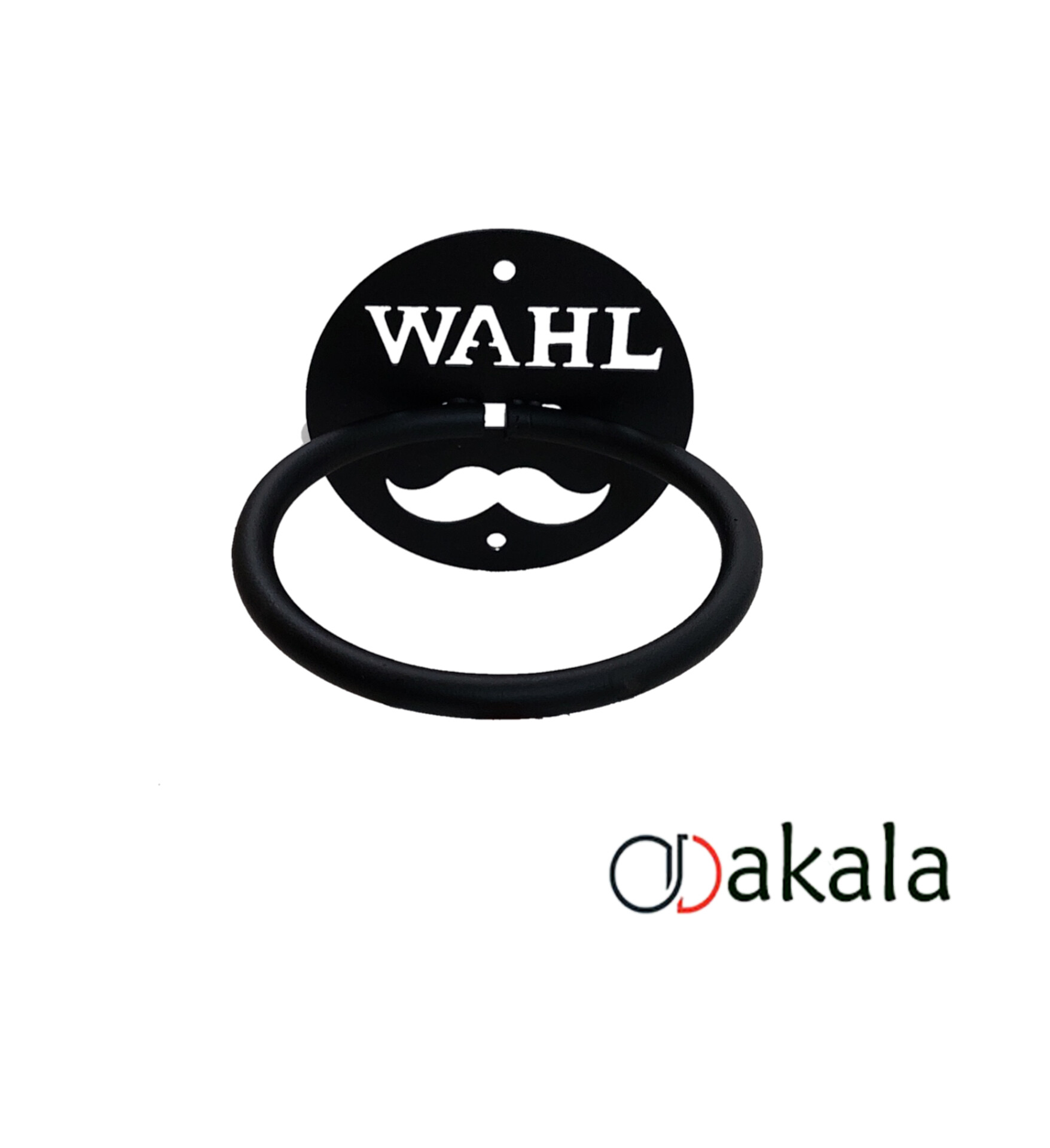 پایه سشوار دیواری مشکی مدل سیبیل کد 2