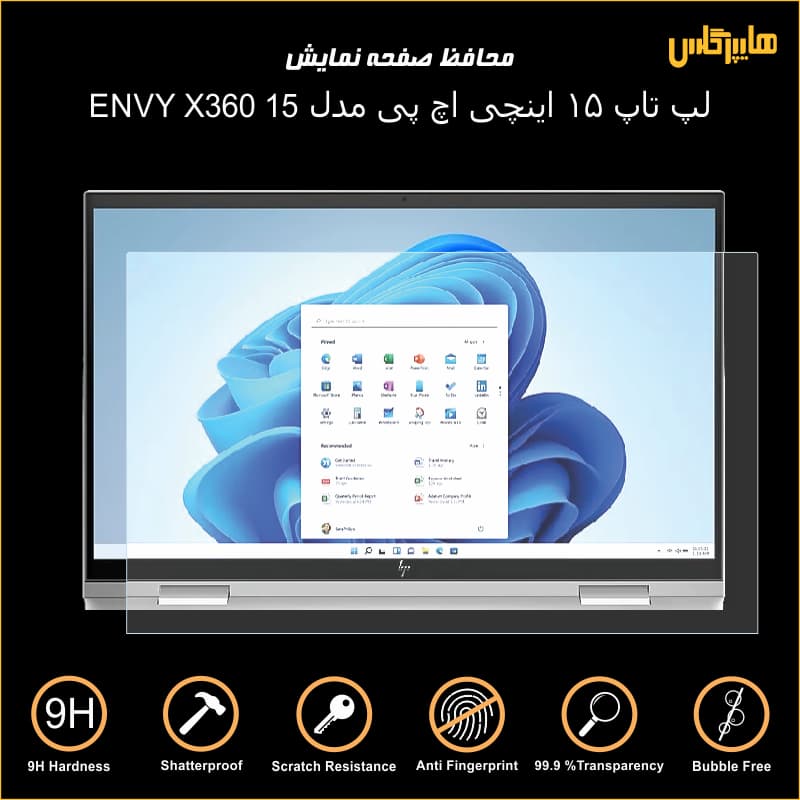 محافظ صفحه نمایش لپ تاپ 13 اینچی اچ پی Envy x360 — تصویر ۵