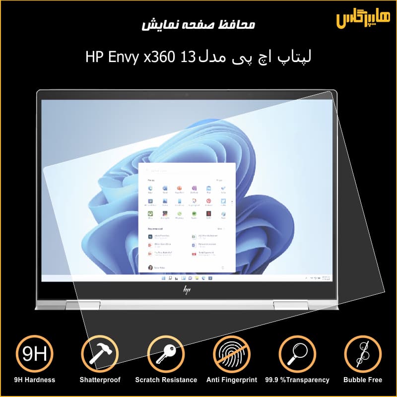 محافظ صفحه نمایش لپ تاپ 13 اینچی اچ پی Envy x360 — تصویر ۳