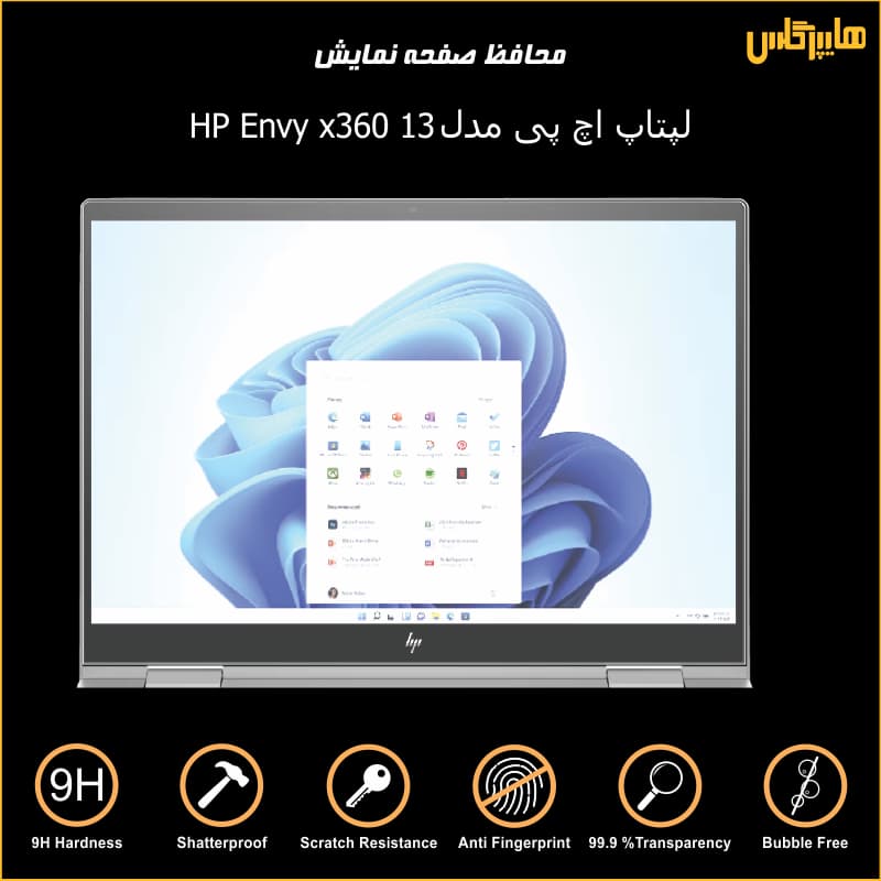 محافظ صفحه نمایش لپ تاپ 13 اینچی اچ پی Envy x360 — تصویر ۴