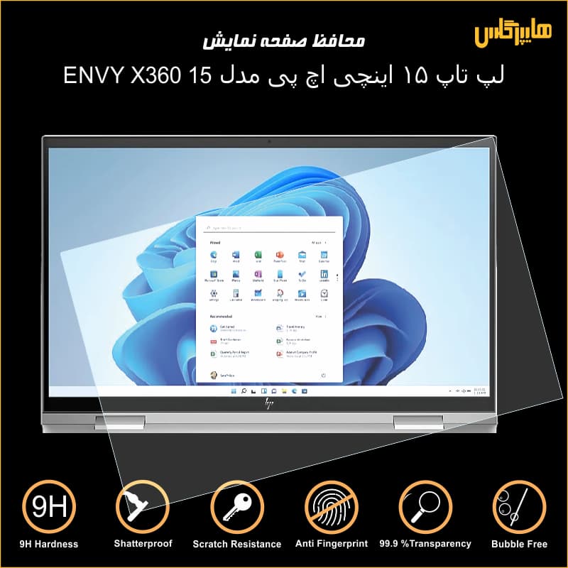 محافظ صفحه نمایش لپ تاپ 13 اینچی اچ پی Envy x360 — تصویر ۶