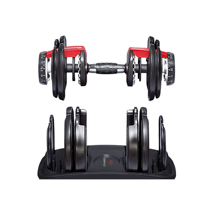 دمبل متغیر طرح بوفلکس با پایه برند YALLA bowflex — تصویر ۷