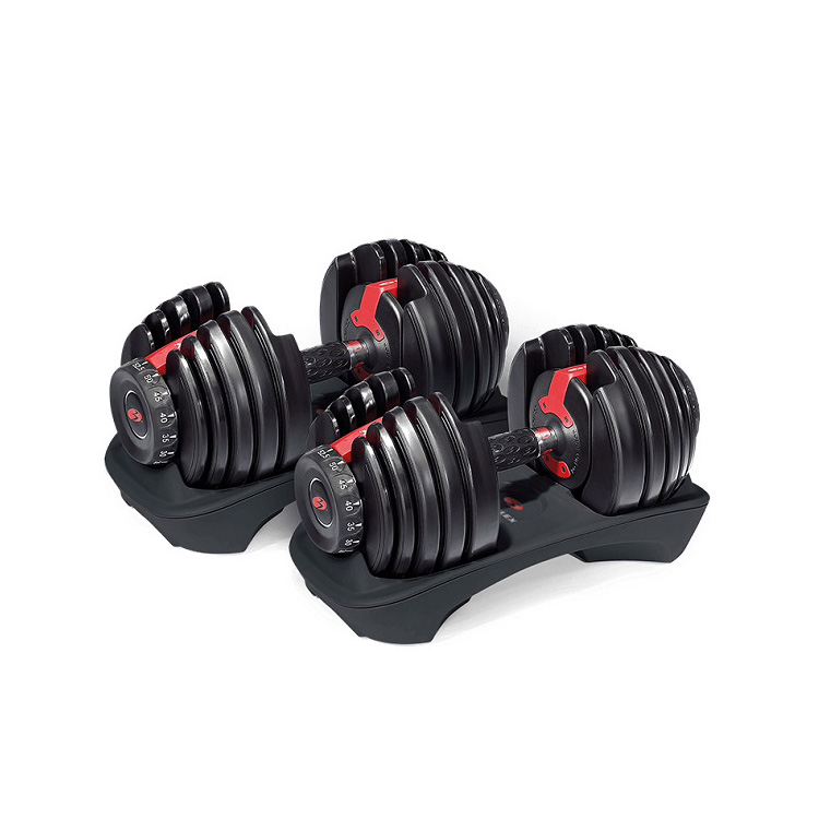 دمبل متغیر طرح بوفلکس با پایه برند YALLA bowflex — تصویر ۴